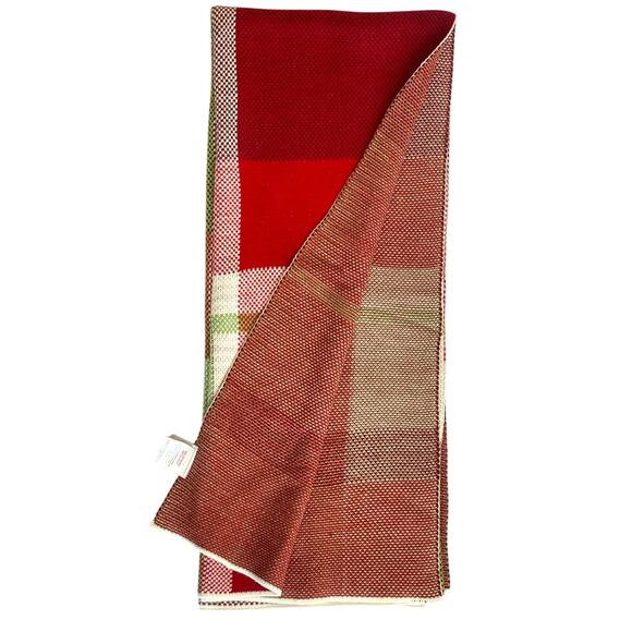 Storehouse Red Plaid Throw Blanket 50"x60" - Picture 4 of 6